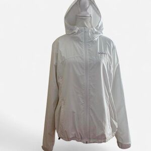 Columbia Women's Light Gray Hooded Ski Jacket